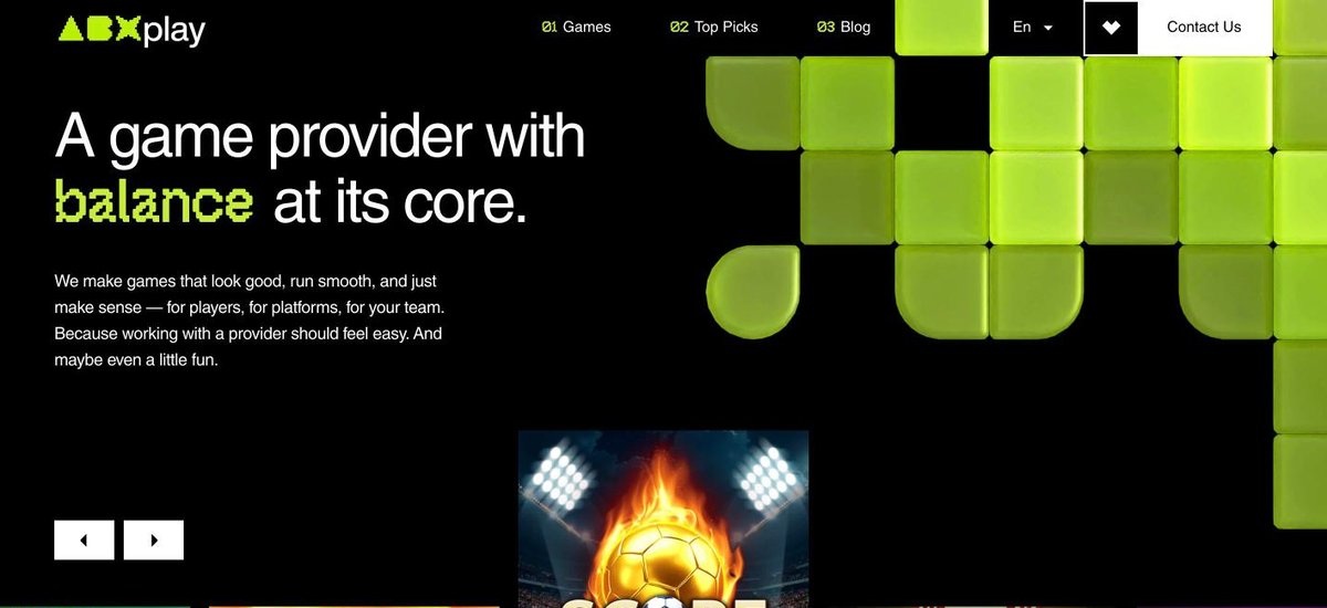 ABXplay slot provider homepage