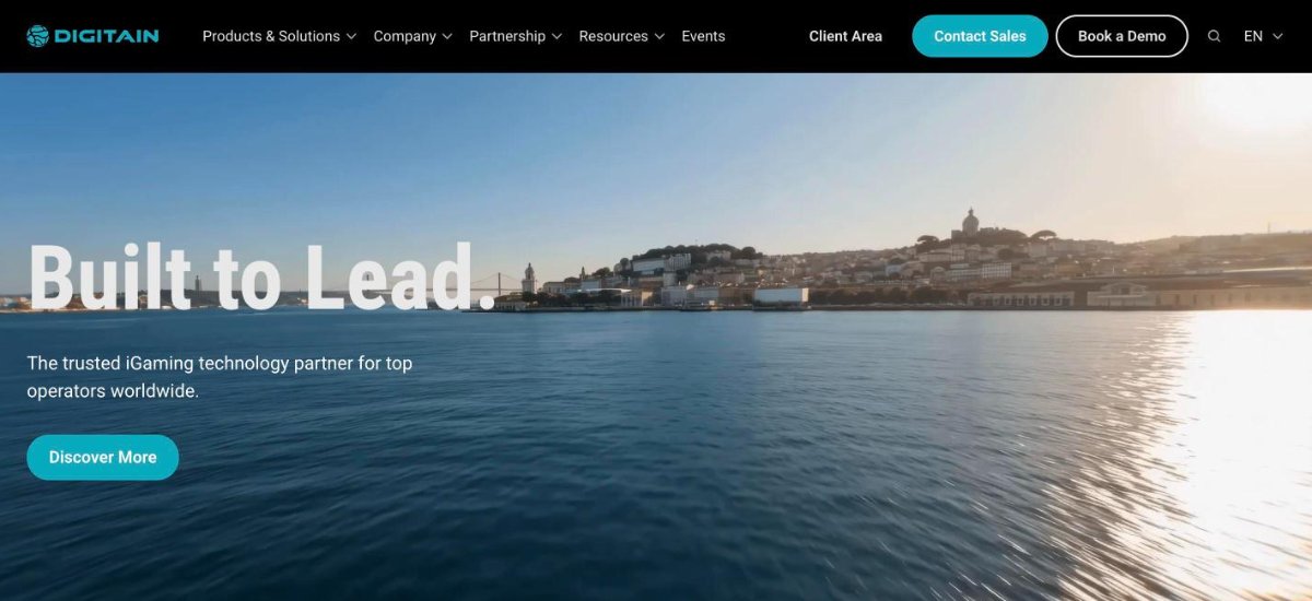 Digitain platform homepage