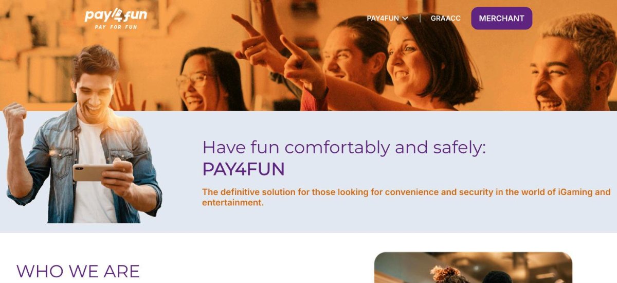 Pay4Fun homepage for its Brazilian Pix payment services