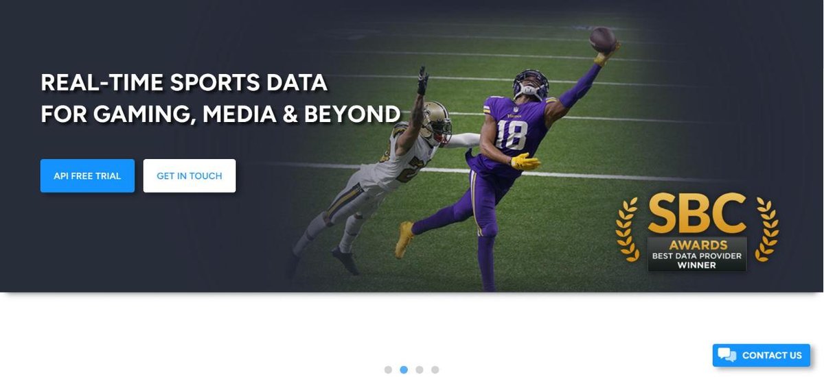 SportsDataIO odds API homepage